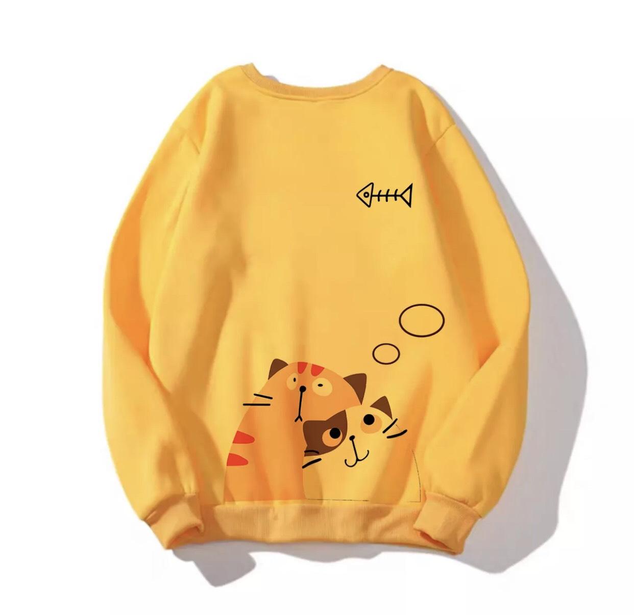 ÁO SWEATER IN MÈO DỄ THUƠNG CỰC CHẤT