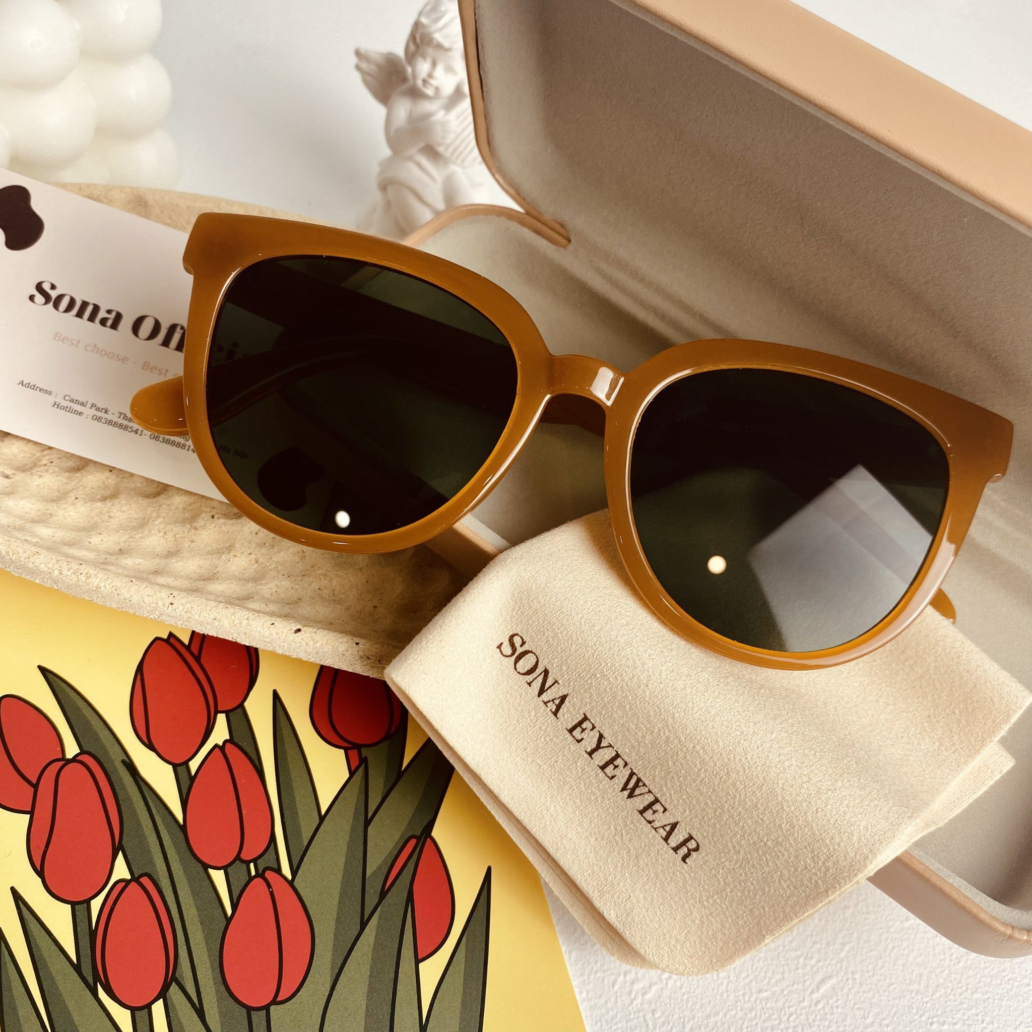 [Nhập RS0822 giảm 30k cho đơn 99k]Túi Đựng Kính Sona Eyewear