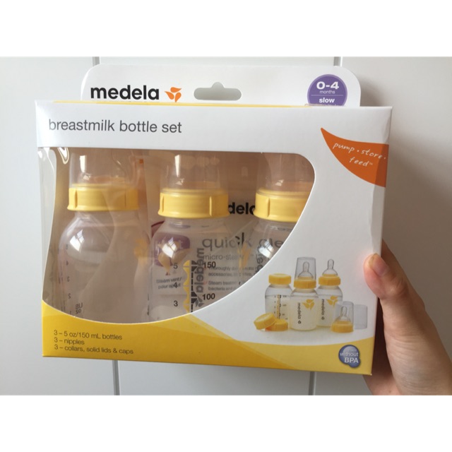 [HCM]Set 3 Bình Sữa Medela 150Ml 250Ml ( Hàng Nhập Mỹ)