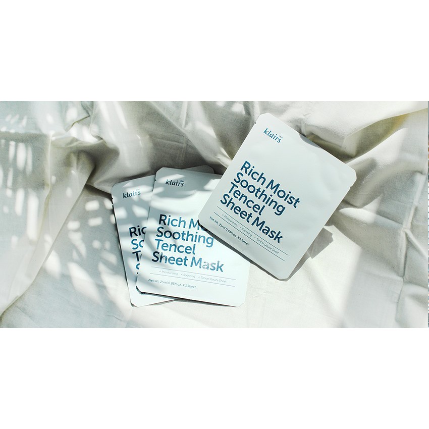 Mặt Nạ Klairs Rich Moist Soothing Tencel Sheet Mask 25ml