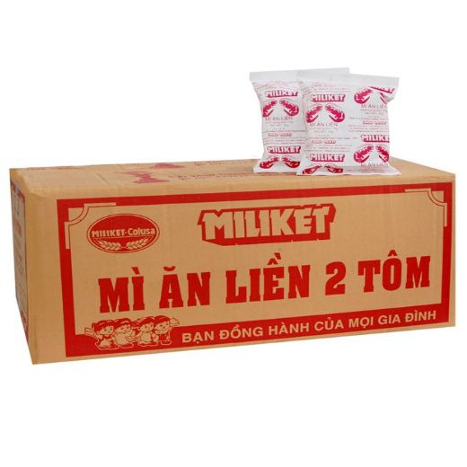 Thùng mì tôm đặc biệt Miliket 65g