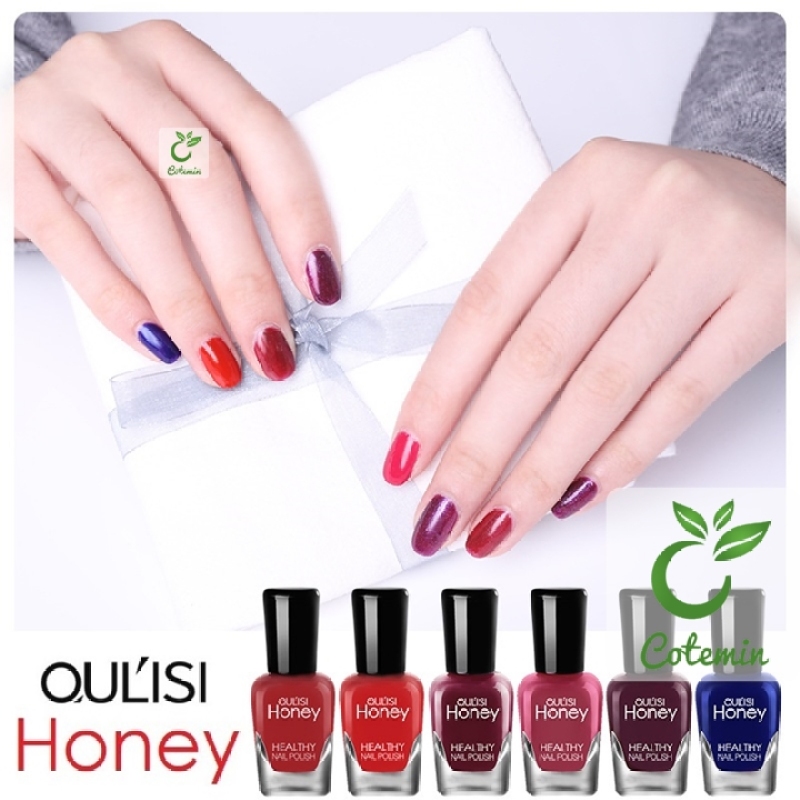 Sơn móng tay lột OULISI HONEY set 6 chai lớn 5ml giá rẻ