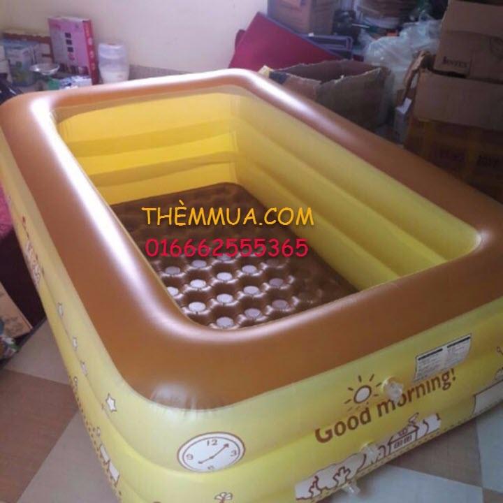 Bể bơi cho bé - bể bơi 3 tầng 2m1 tặng kèm bơm