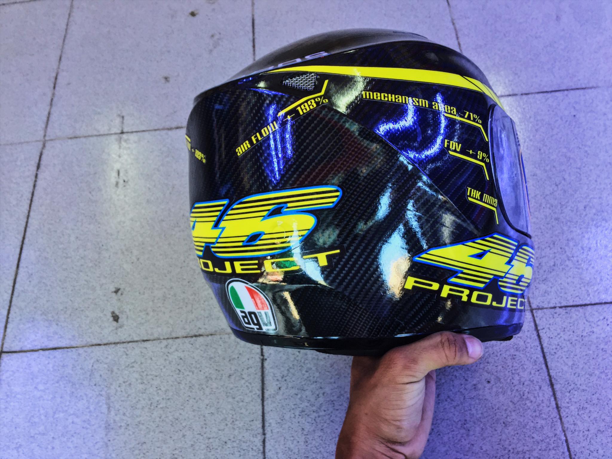 [HCM]TEM DÁN NÓN FULLFACE AGV 46 PROJECT