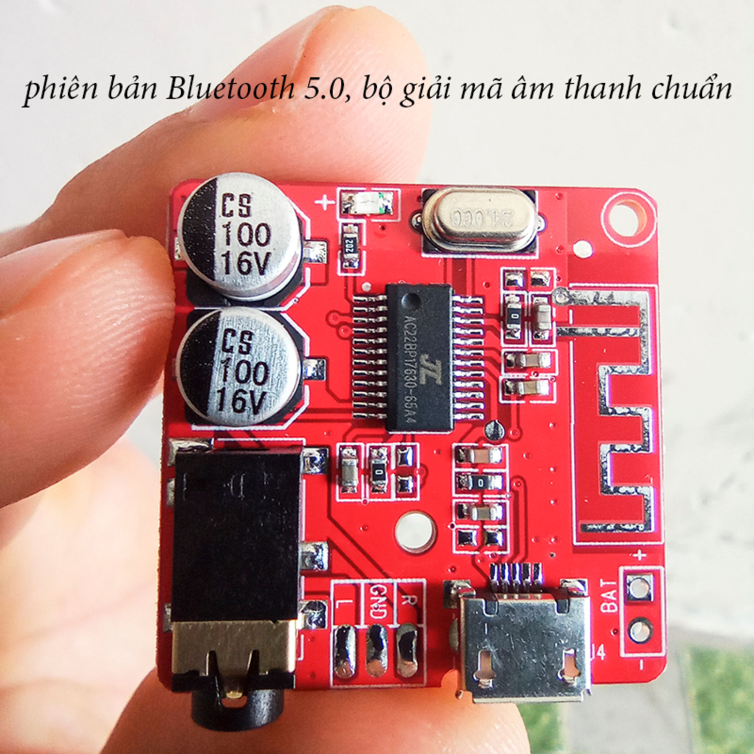 MP3 Bluetooth 5.0 mạch thu âm thanh Mô-đun Âm thanh Stereo Không dây (hàng chuẩn Loại âm thanh chân thực)