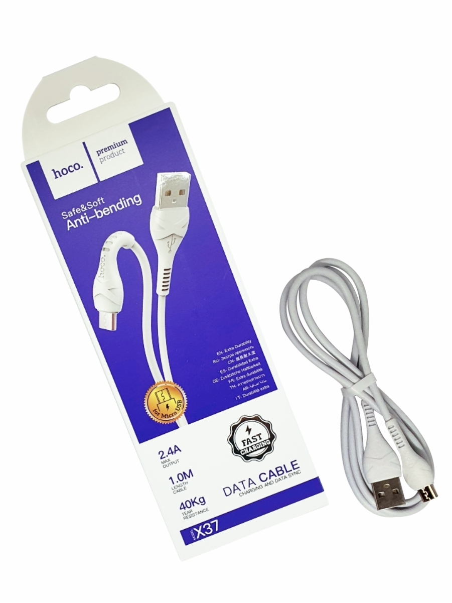 Cáp sạc nhanh Hoco X37 Type C, Lightning, Micro 1m
