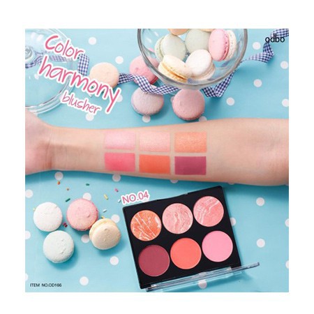 [HCM]Phấn Má Hồng Odbo Color Harmony Blusher OD166
