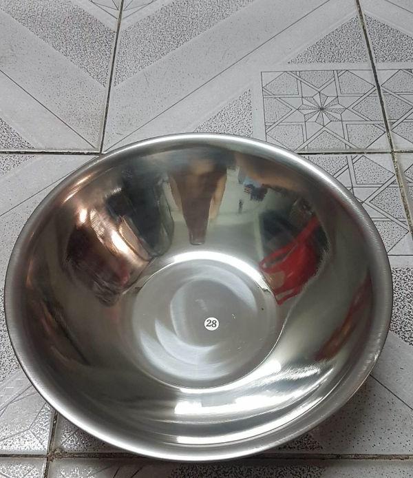 [HCM]Combo 5 cái thau inox từ 32cm đến 45cm