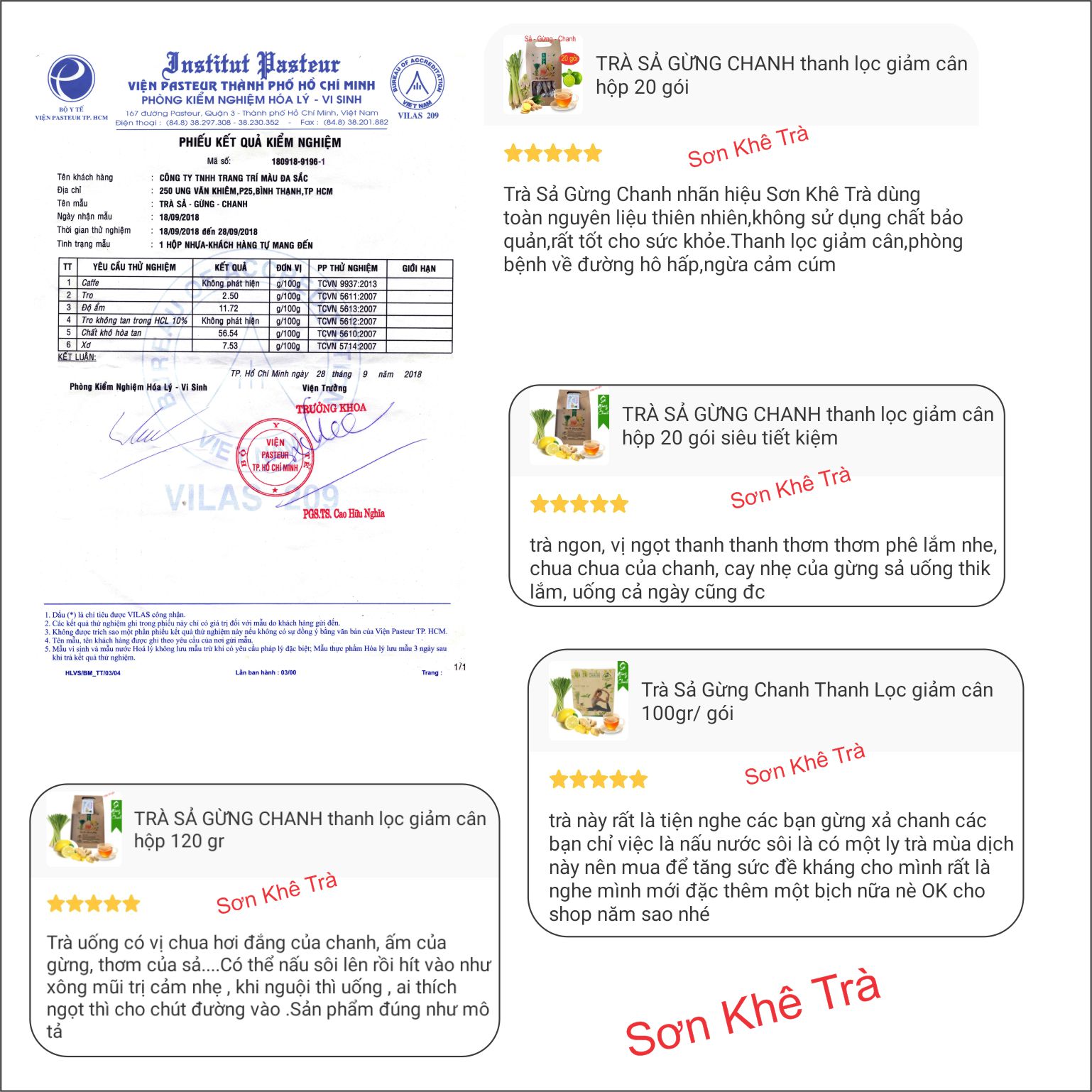 Sả Gừng Chanh giảm cân hiệu quả 10 gói