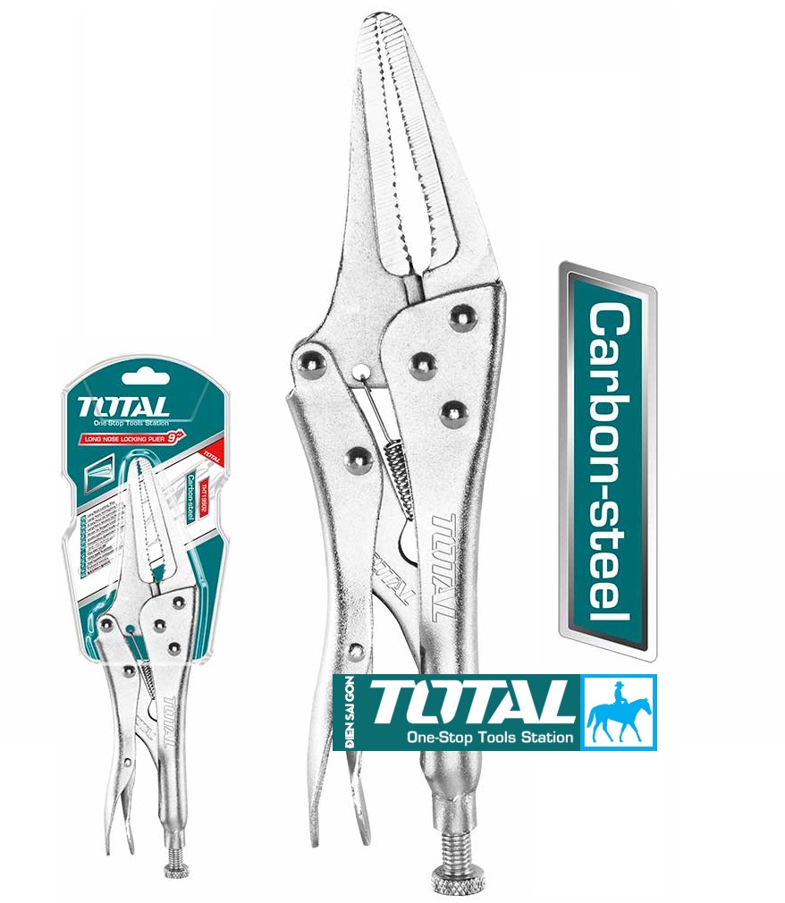 Kìm kềm bấm chết 7inch curved jaw locking plier total chính hãng tht190703