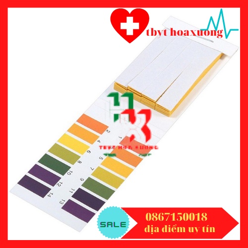 [1 Hộp 20 Tệp ] Giấy Quỳ Tím Thử Độ pH Thang Đo Từ 1 Đến 14