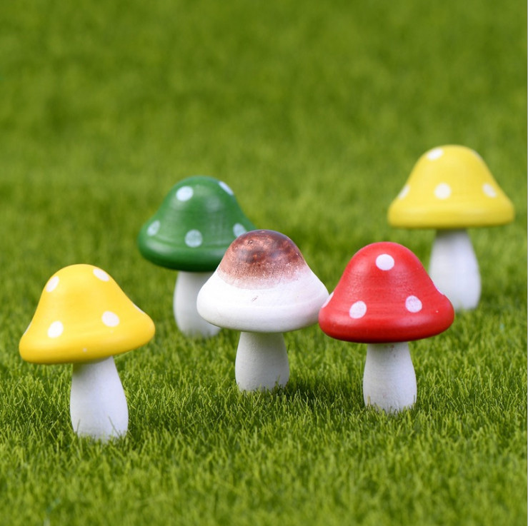 Combo mô hình 3 nấm trang trí chậu cây terrarium, tiểu cảnh cây trồng
