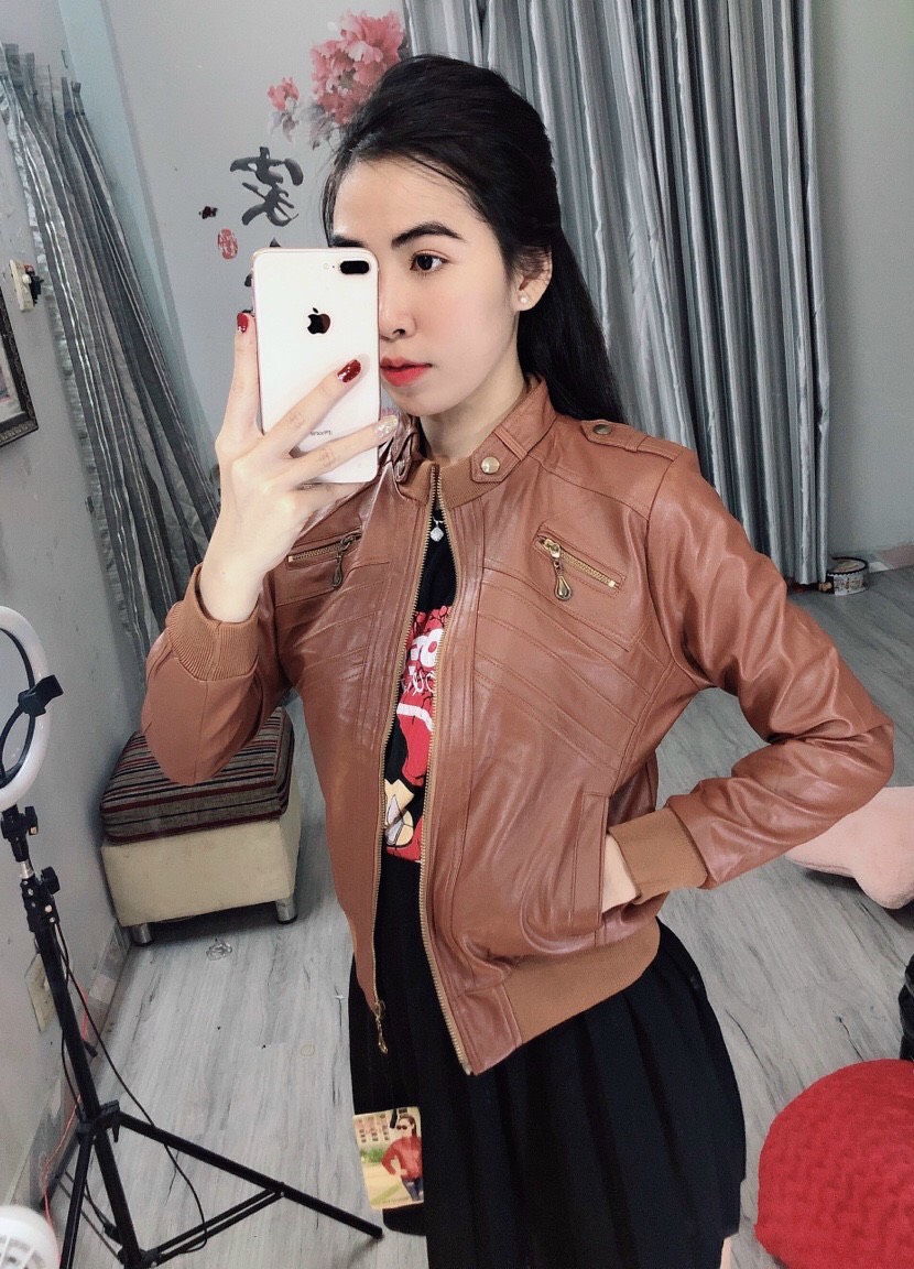 ÁO KHOÁC DA NỮ SIÊU HOT THỜI TRANG PA 1997