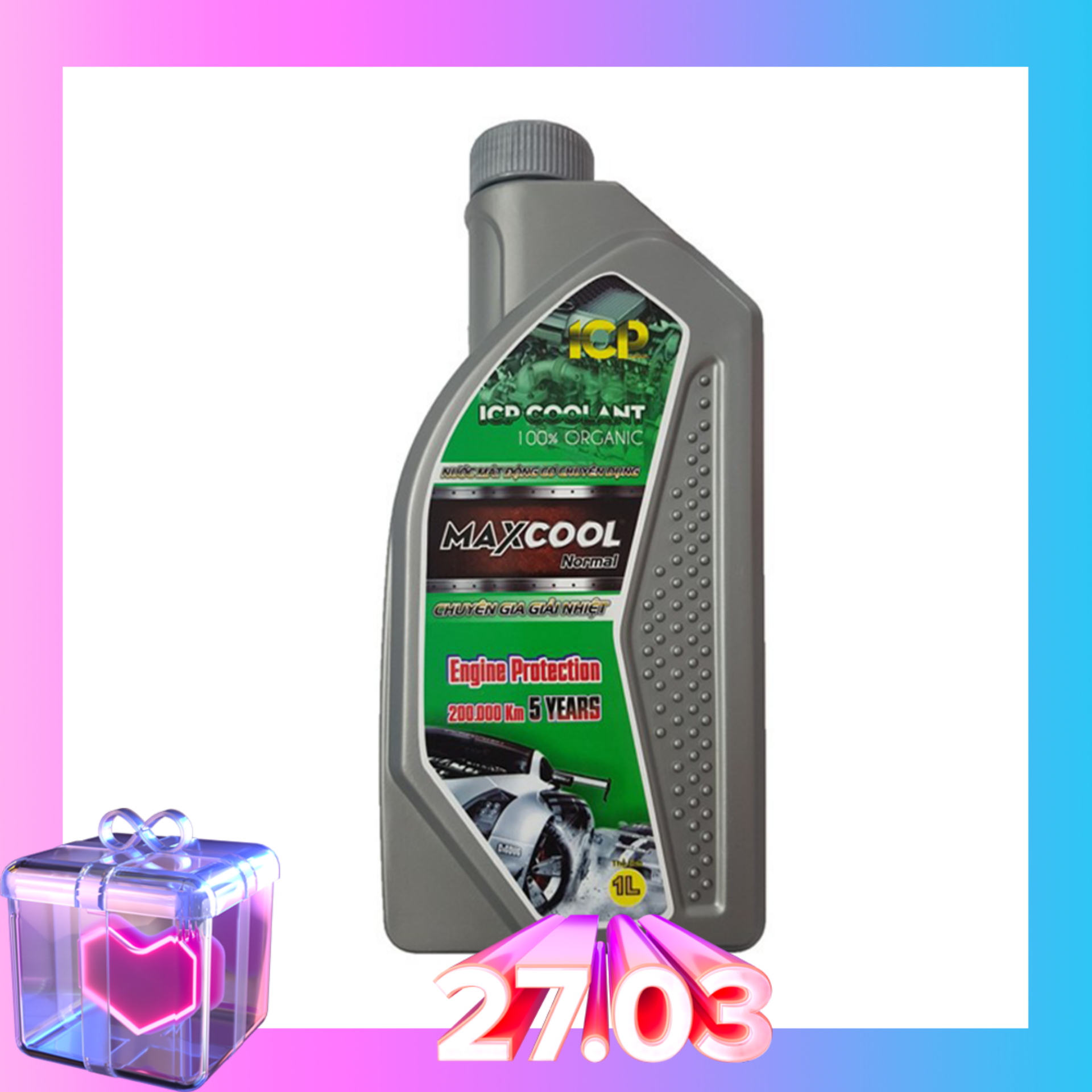 Nước làm mát xe ô tô, xe máy Maxcool Standard lon 1L