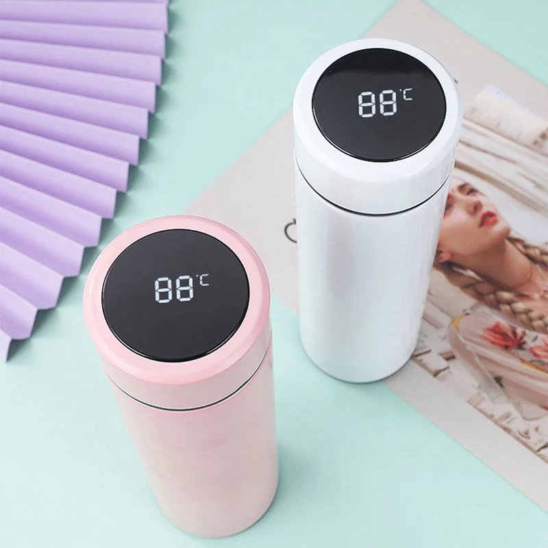Ly giữ nhiệt, bình giữ nhiệt Inox cao cấp hiển thị nhiệt độ, bình giữ nhiệt hiển thị nhiệt độ giữ nhiệt đến 24 tiếng, bảo hành 1 năm