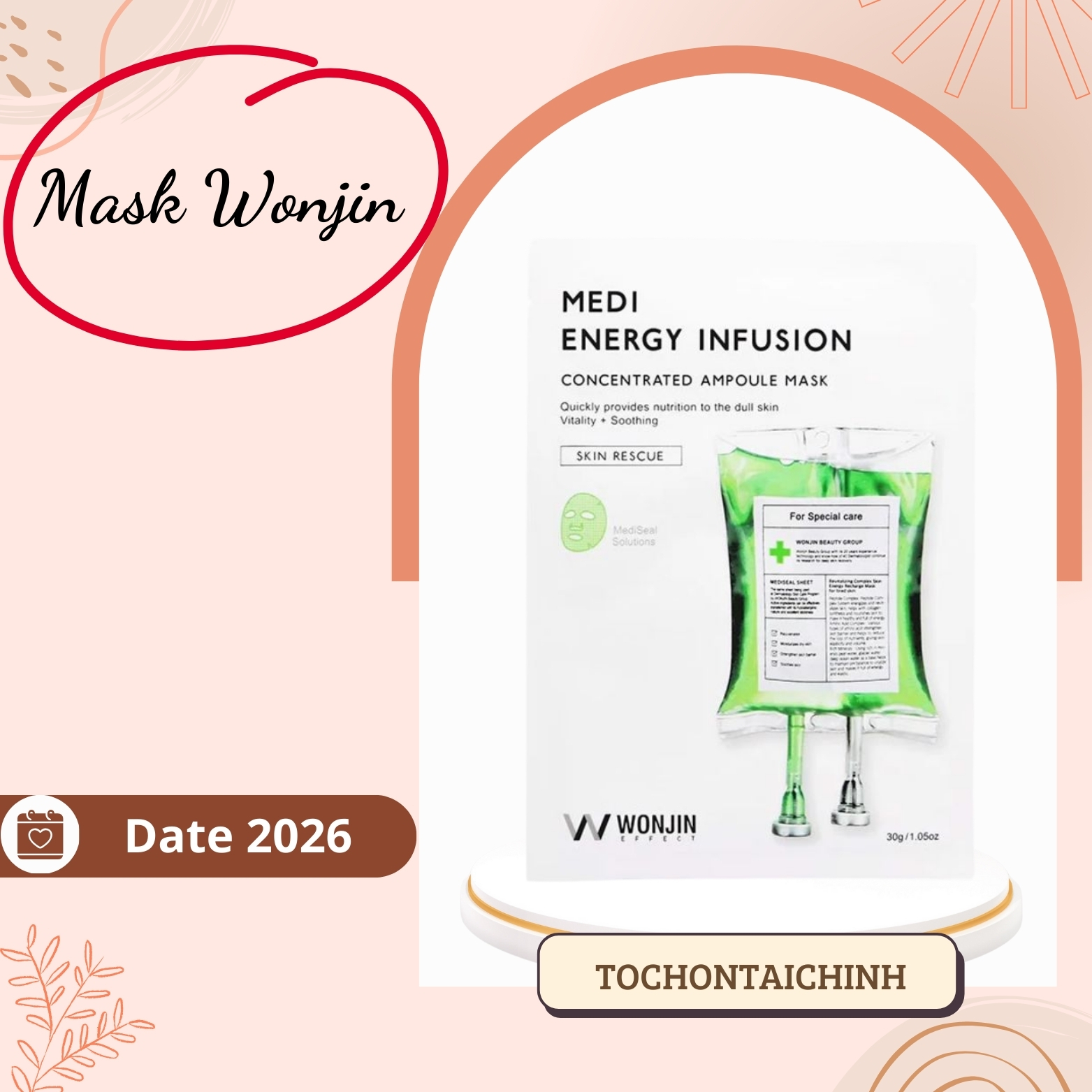 Mặt nạ WONJIN EFFECT đa dưỡng chất chăm sóc da