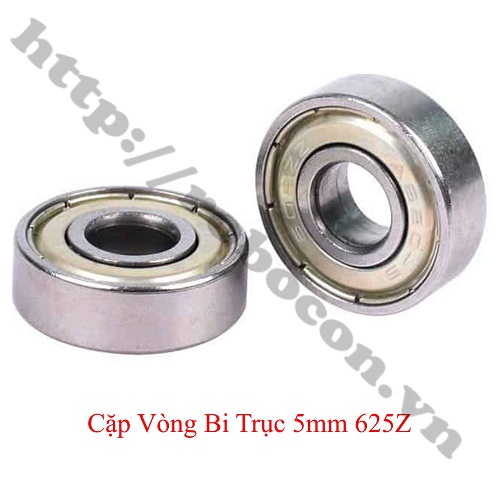 Một cặp vòng bi trục 5mm 625z