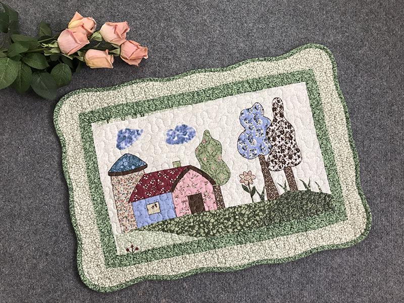 Thảm chùi chân 100% Cotton 40x60cm -  Ngôi Nhà