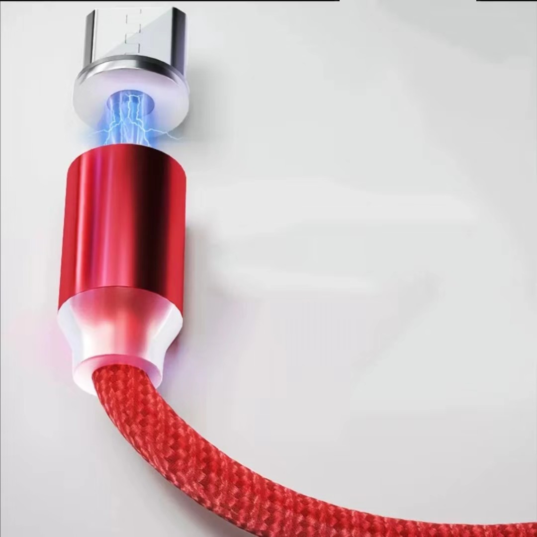 Combo sạc nam châm , 1 dây 2 chân ( chân MicroUSB  , chân Lightning)