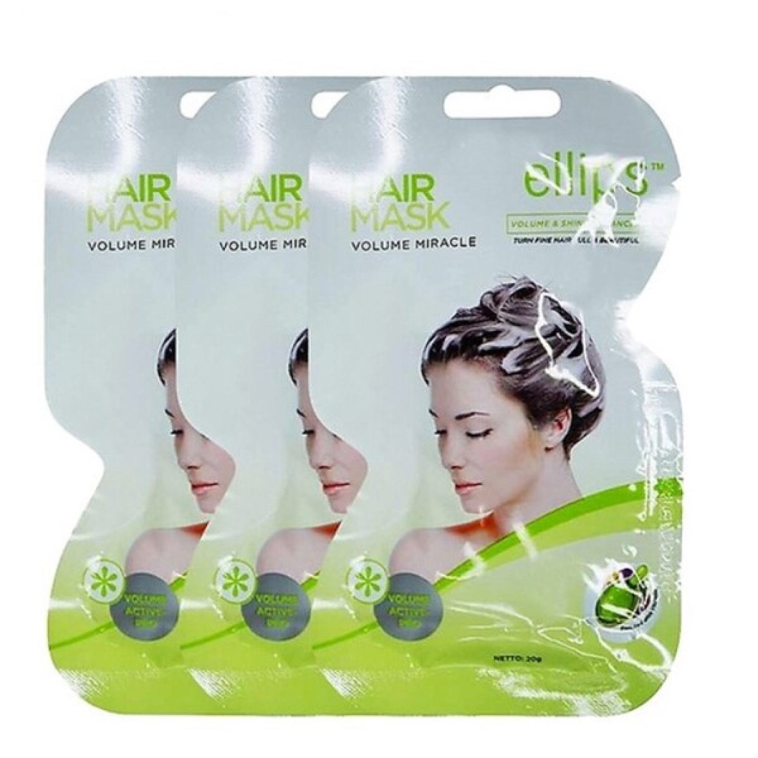 Ellips ủ tóc 20G Tóc bồng (Ellips hair mask 20G Volume miracle )Hộp 12 gói