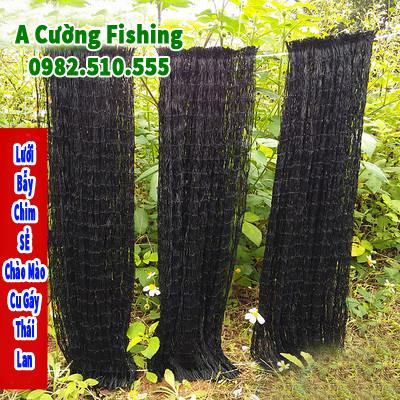 [ Thái Lan 100% ] Lưới Bẫy Chim CHÀO MÀO, CHÒE, MI, KHỨU, SÁO 10m 20m 30m 40m 50m giá siêu rẻ -