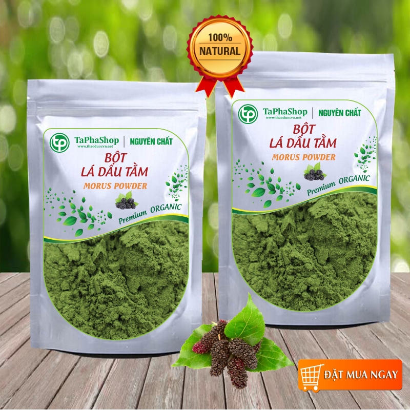 [HOT] Bột lá dâu tằm nguyên chất 200g - Thảo Dược Tấn Phát