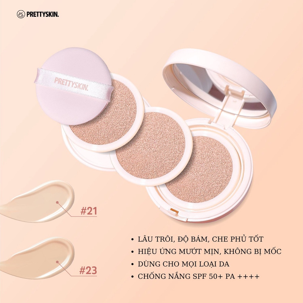Phấn Nước Pretty Skin Cheongdam Collagen BB Cushion (Kèm lõi thay thế)
