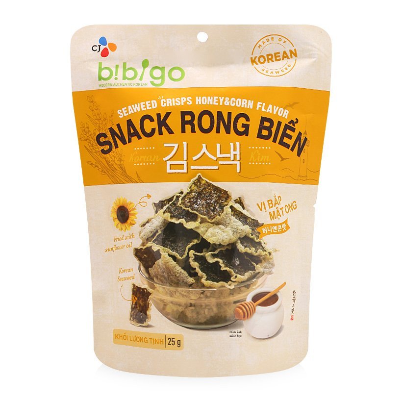 SNACK RONG BIỂN BIBIGO 3 VỊ 25G