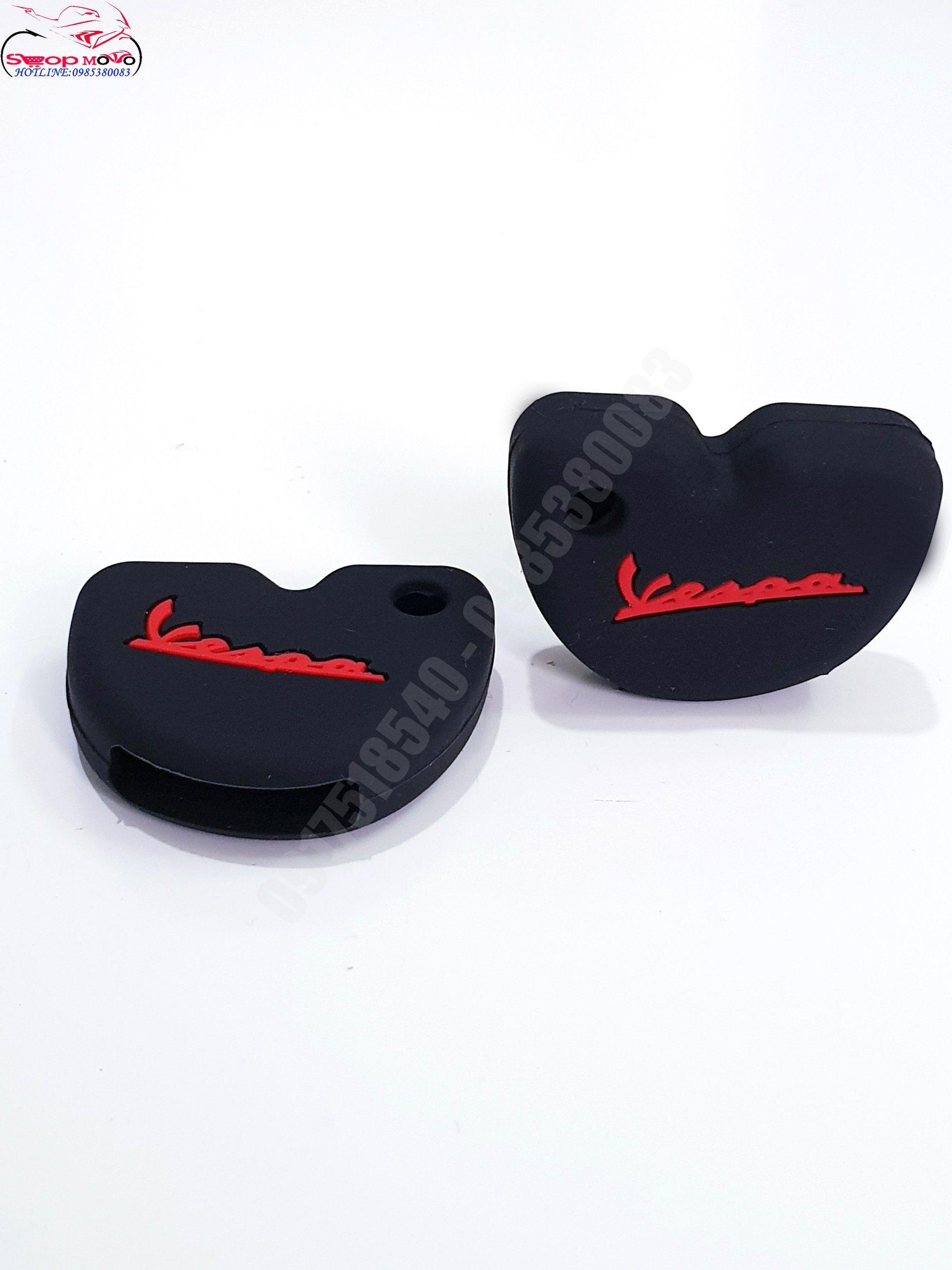bọc silicon chìa khóa smarkey vespa, libety ( màu đen)