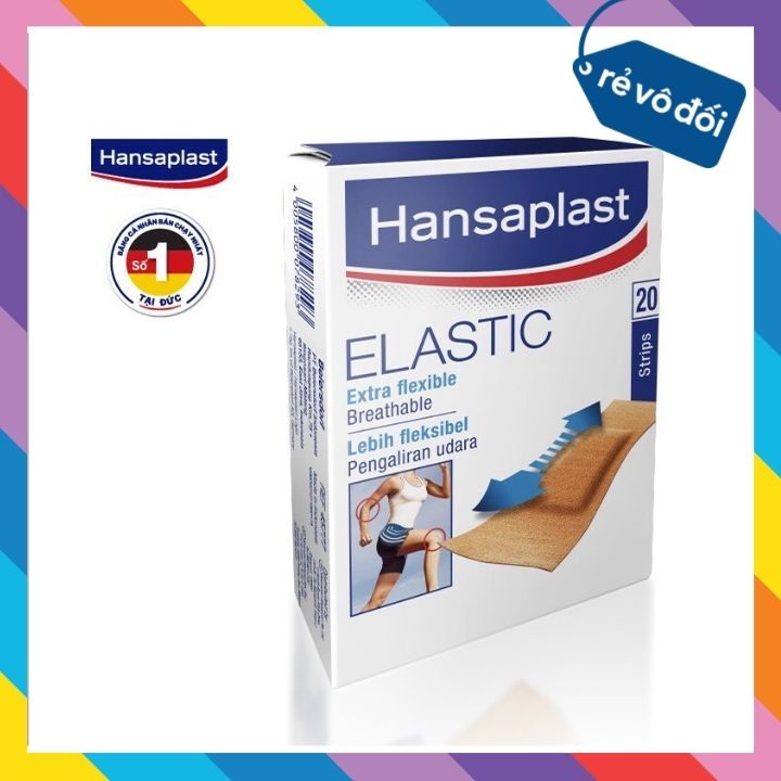 Băng keo cá nhân Elastic Hansaplast (Hộp 20 miếng)