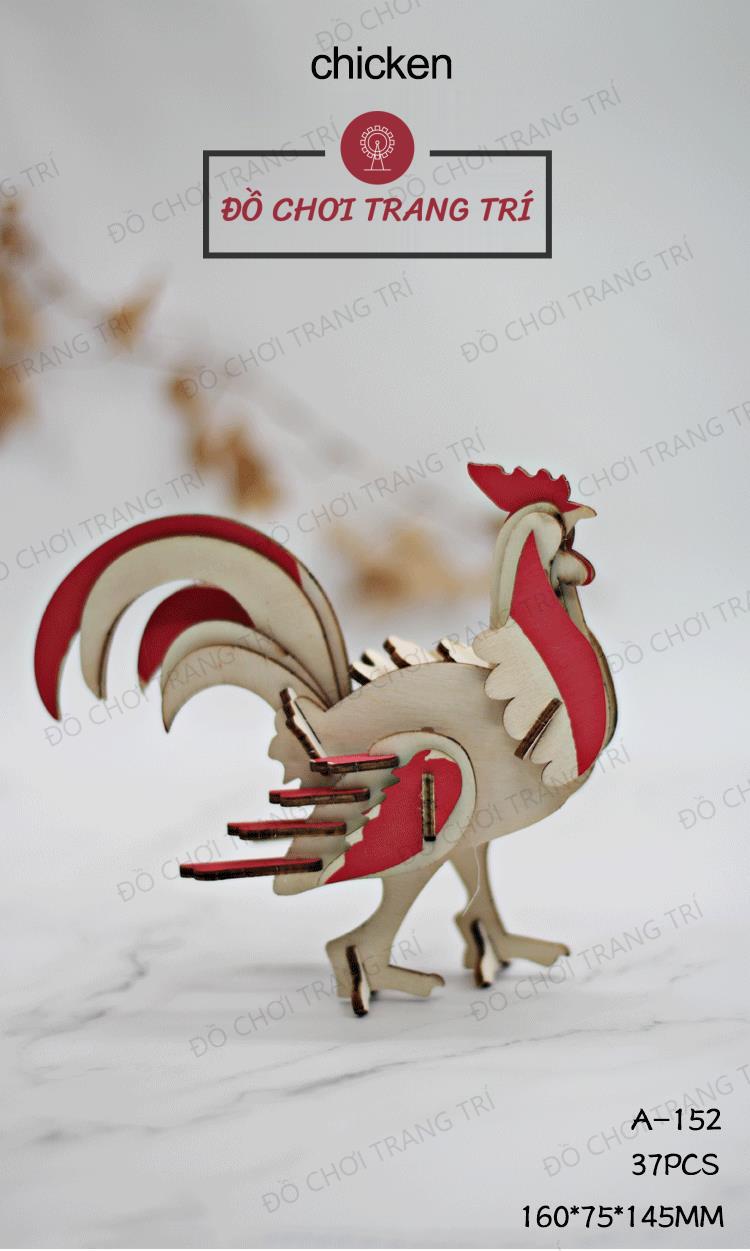 Đồ chơi lắp ráp gỗ 3D - Mô hình ĐỘNG VẬT