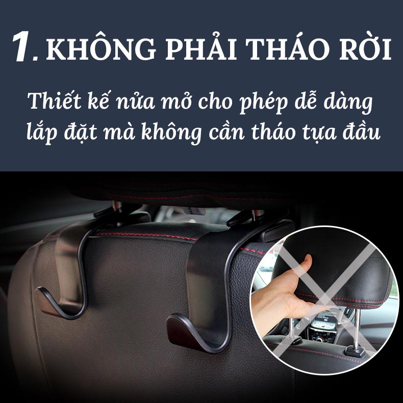 Móc Treo Đồ Sau Ghế Ô Tô VERSION 2 – 1 Chiếc