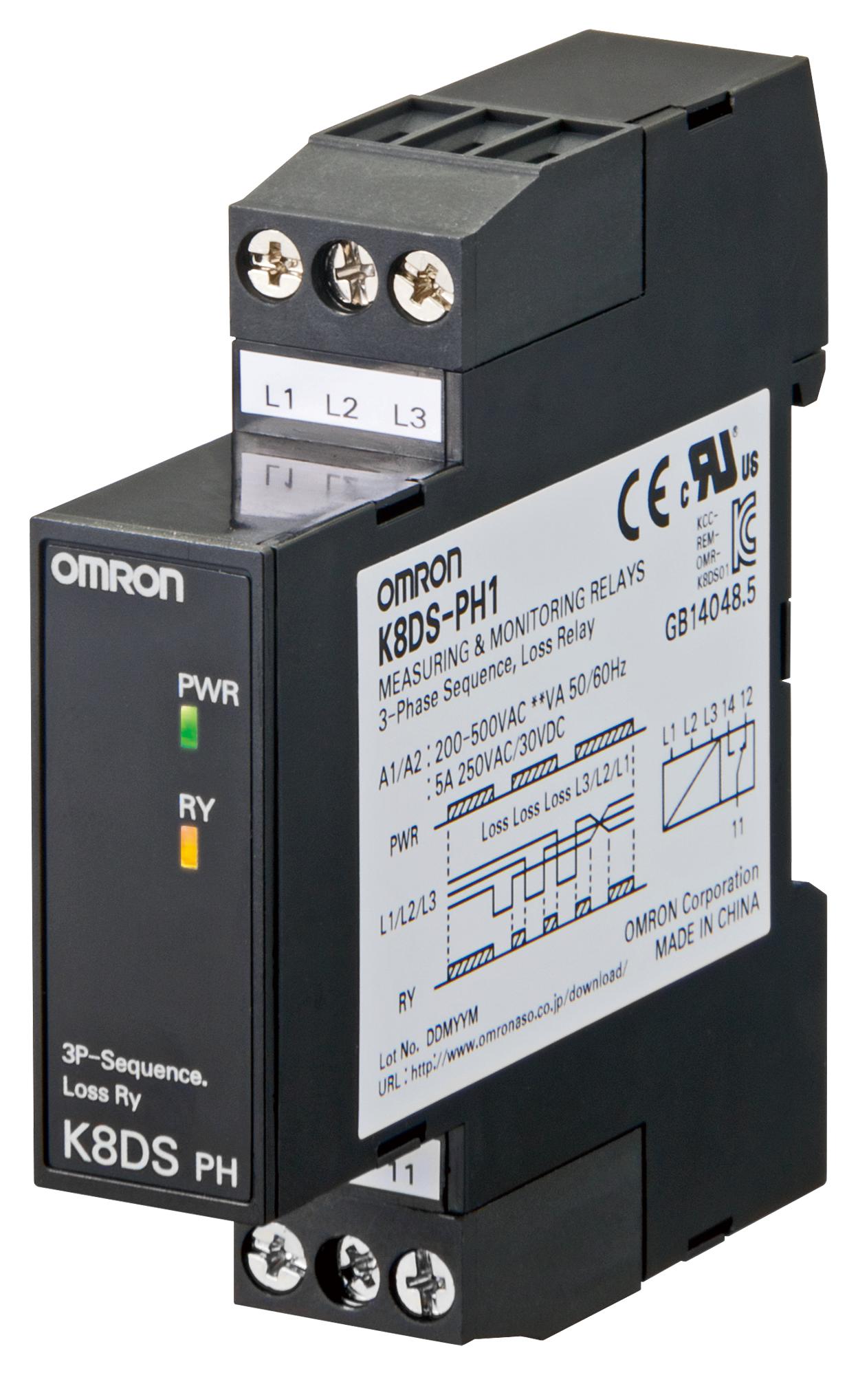 Rơ le bảo vệ điện áp mất pha Omron K8DS K8DS-PM2 K8DS-PH1
