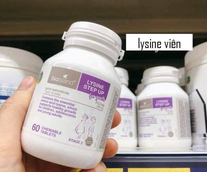 Lysine viên (cho trẻ từ 6y trở lên)