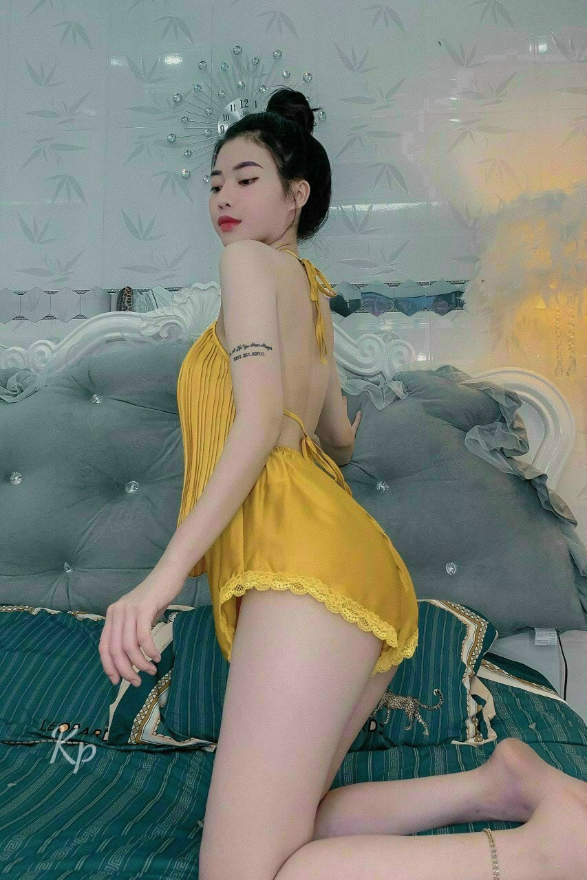 Set bộ yếm vải phi lụa sexy đủ màu