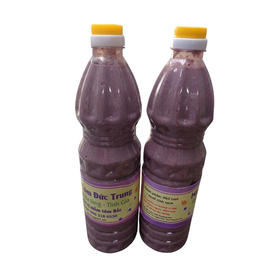 Mắm tôm Ba Làng Thanh Hóa loại đặc biệt NGON1 (chai 1l chuyên dùng nhà hàng)