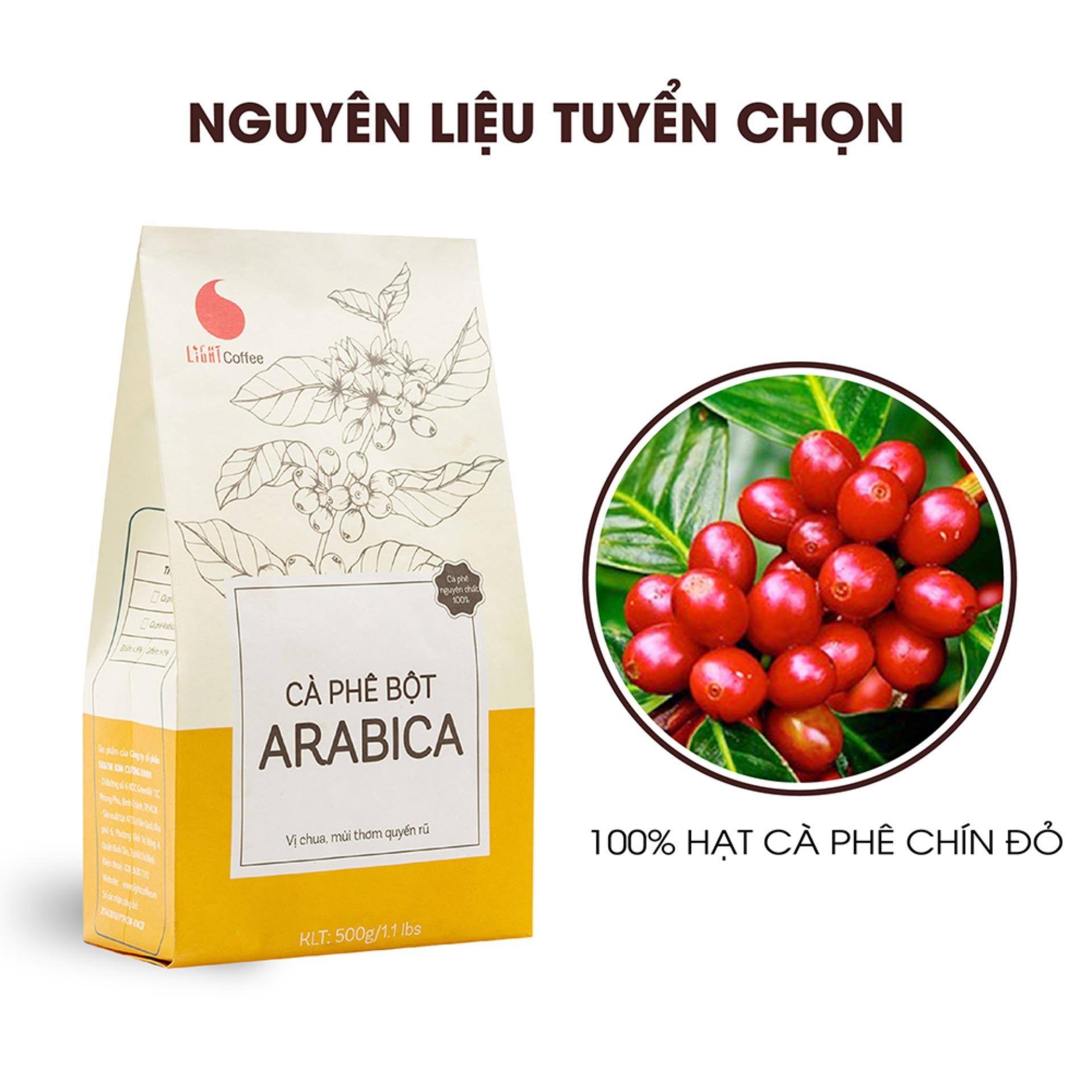 Cà phê bột Arabica - Light Coffee - 500gr - cà phê nguyên chất 100%