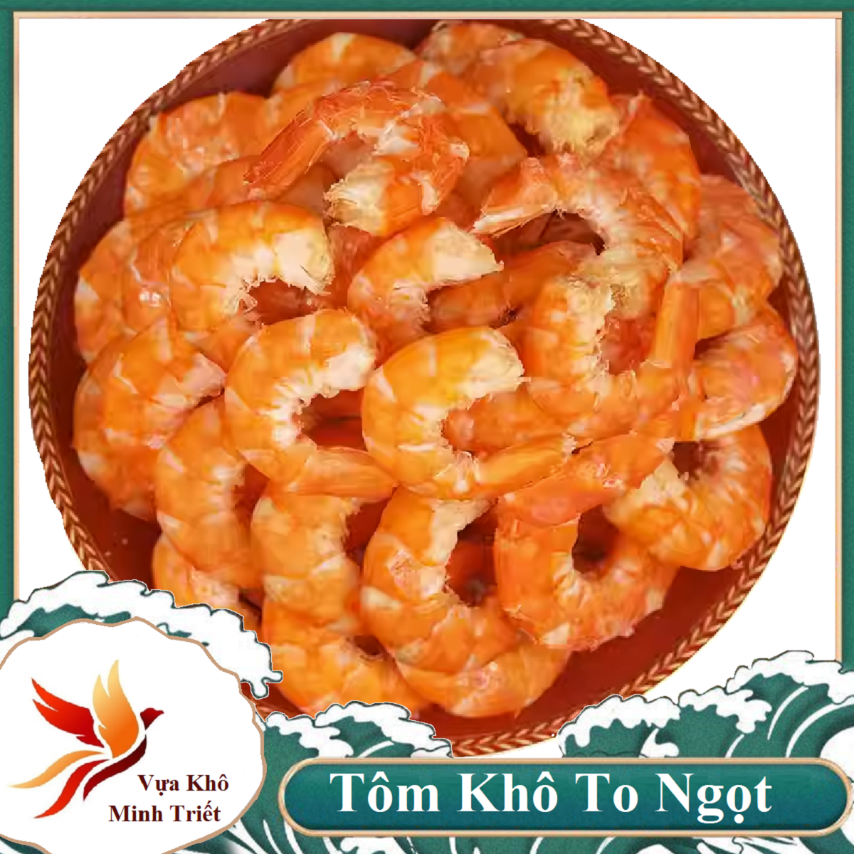 500GR  TÔM SÚ KHÔ TỰ NHIÊN  CON TO ,ĐẶC SẢN RẠCH GỐC CÀ MAU- Vựa Khô Minh Triết