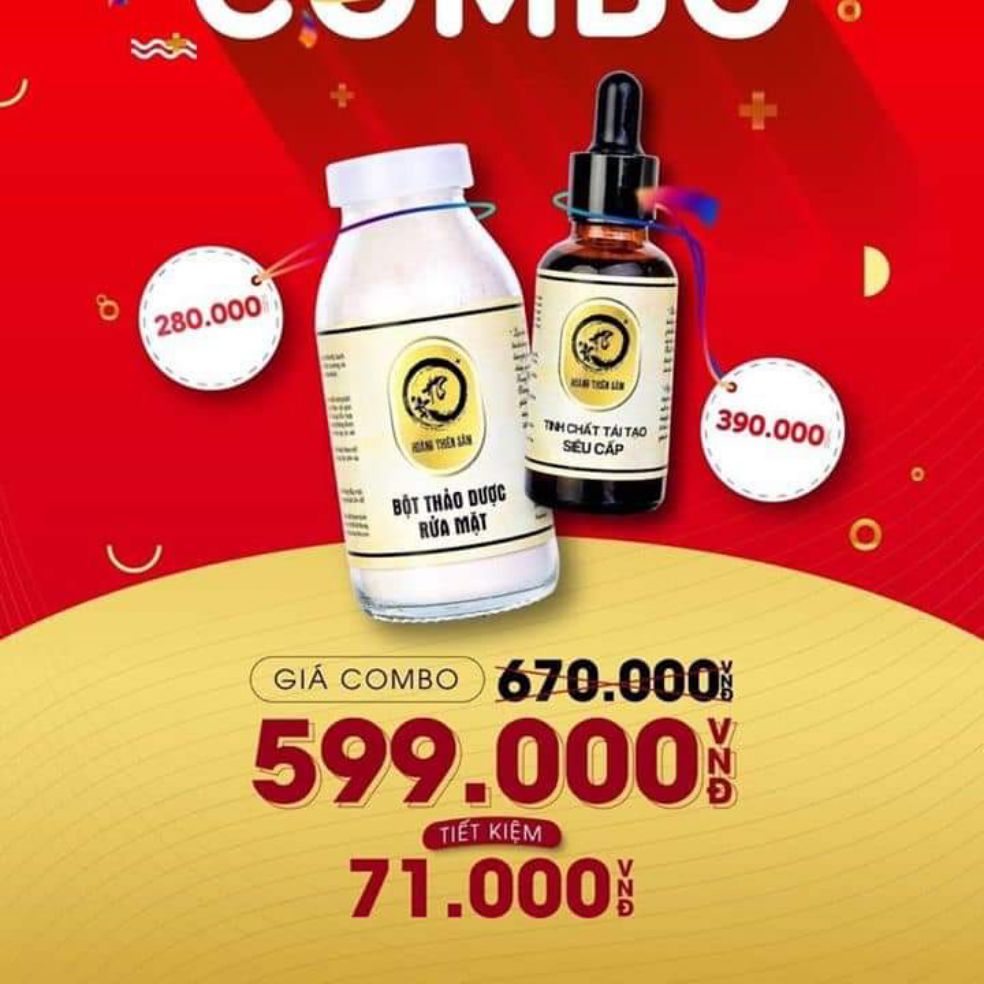 COMBO Tái Tạo Hoàng Thiên Sâm