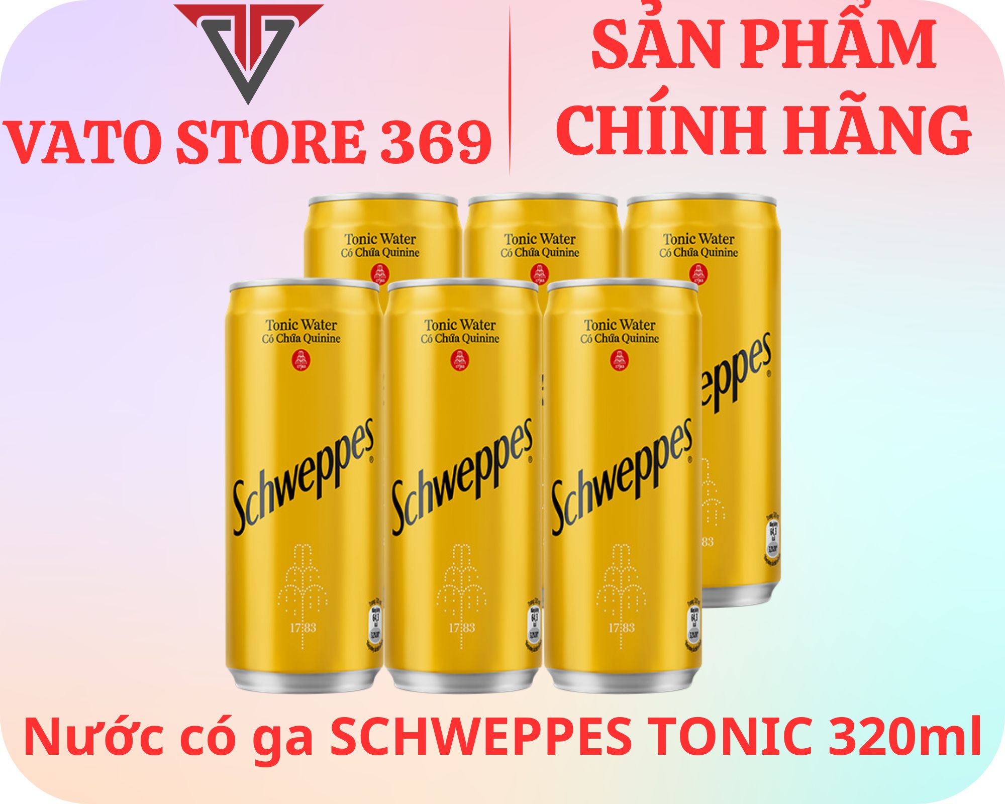 Nước soda SCHWEPPES tonic lon 320ml