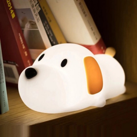 Đèn ngủ không dây cún con - pin sạc USB