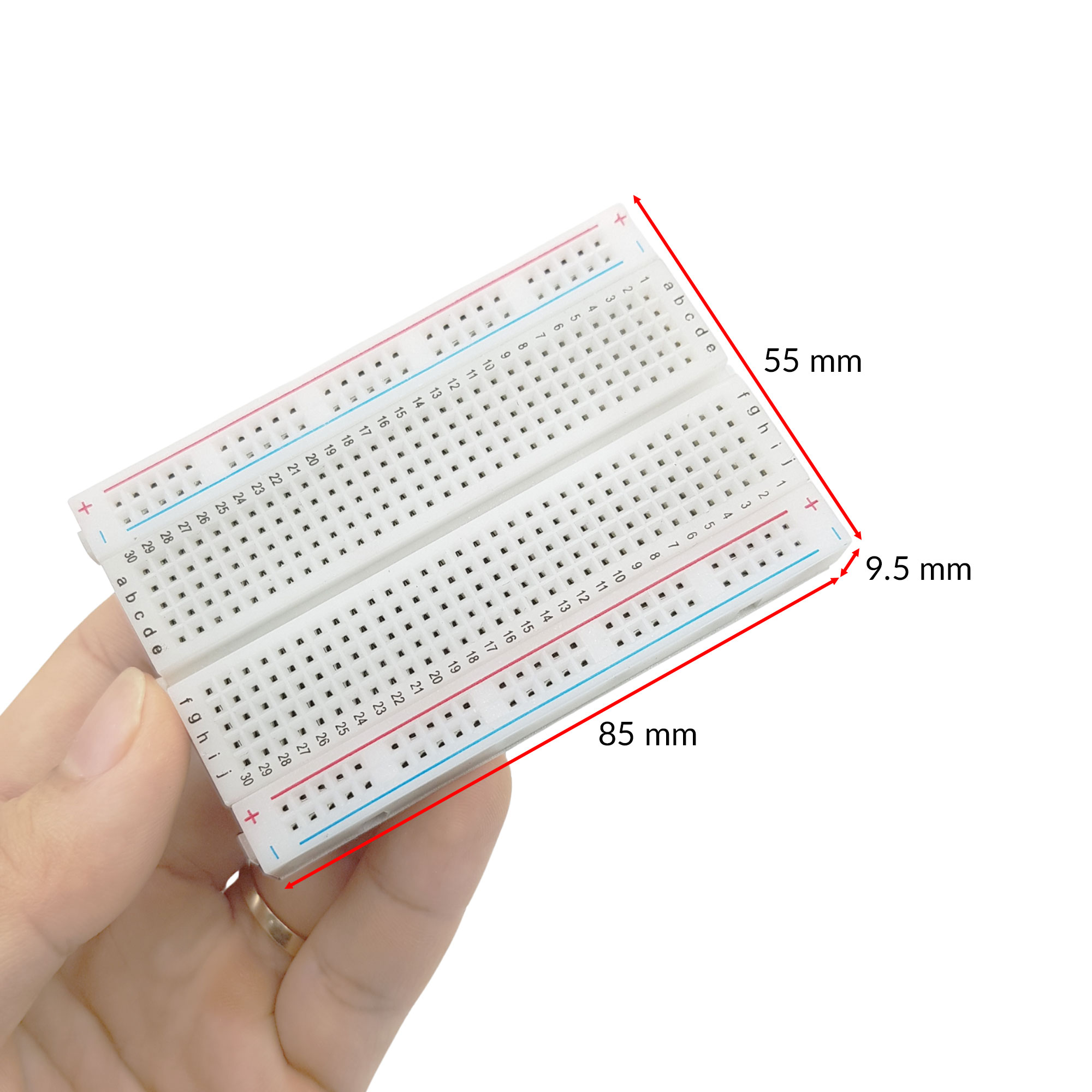 Test board, Bread board 85x55mm 400 lỗ