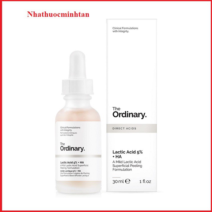 Serum Sáng Da Lactic Acid 5%+ HA - The Ordinary