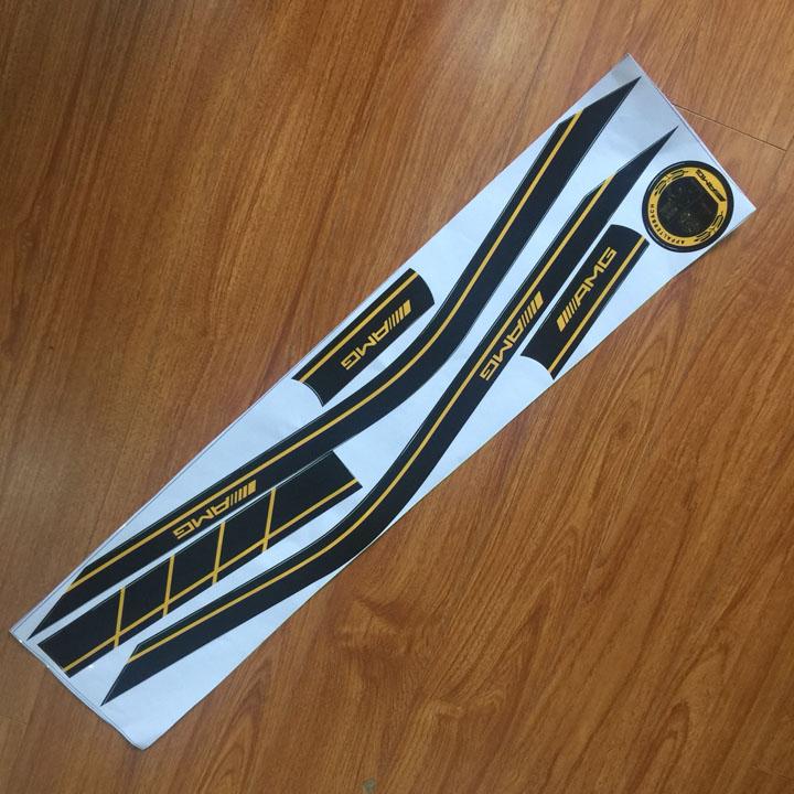 Tem AMG dán xe SH màu vàng đen
