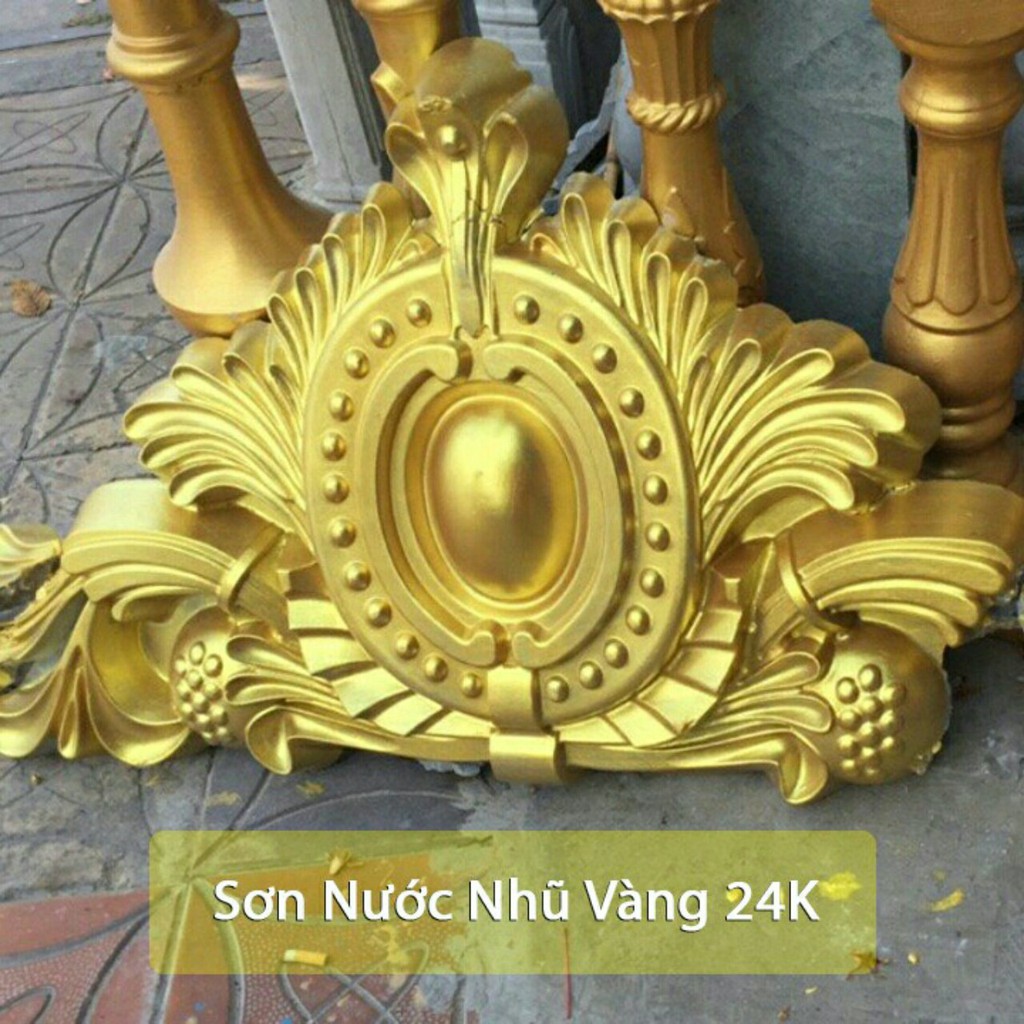Sơn nhũ vàng gốc nước 24k cao cấp ảnh thât
