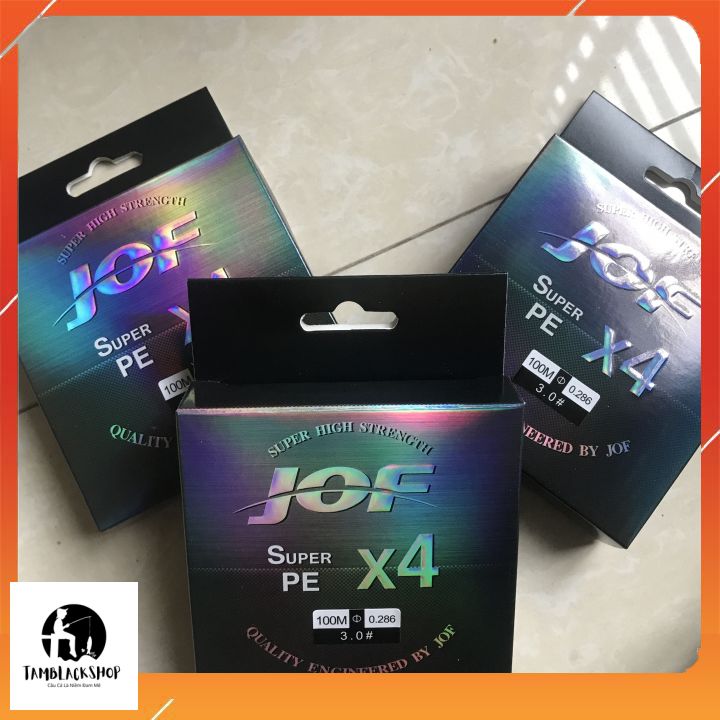 Cuộn 100m dây dù câu cá PE X4 JOF cao cấp