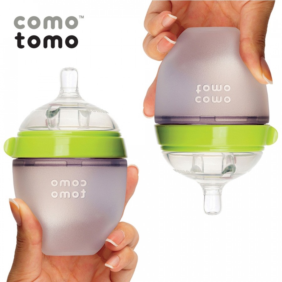 [HCM]Bình sữa silicone Comotomo 150ml (Xanh)
