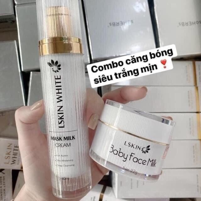 Combo ủ kén tằm + kem face baby face milk
