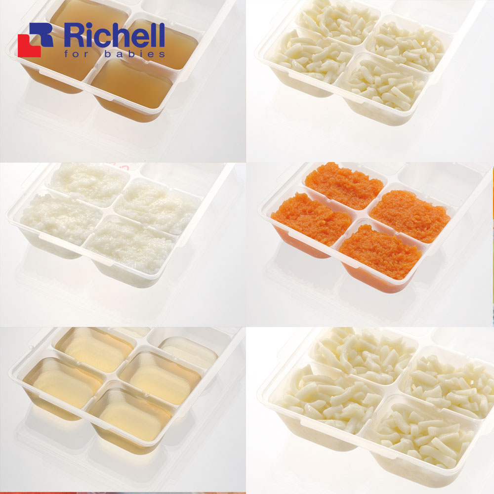 [XẢ HÀNG] Khay chia thức ăn dặm Richell Nhật Bản (25ml/50ml)