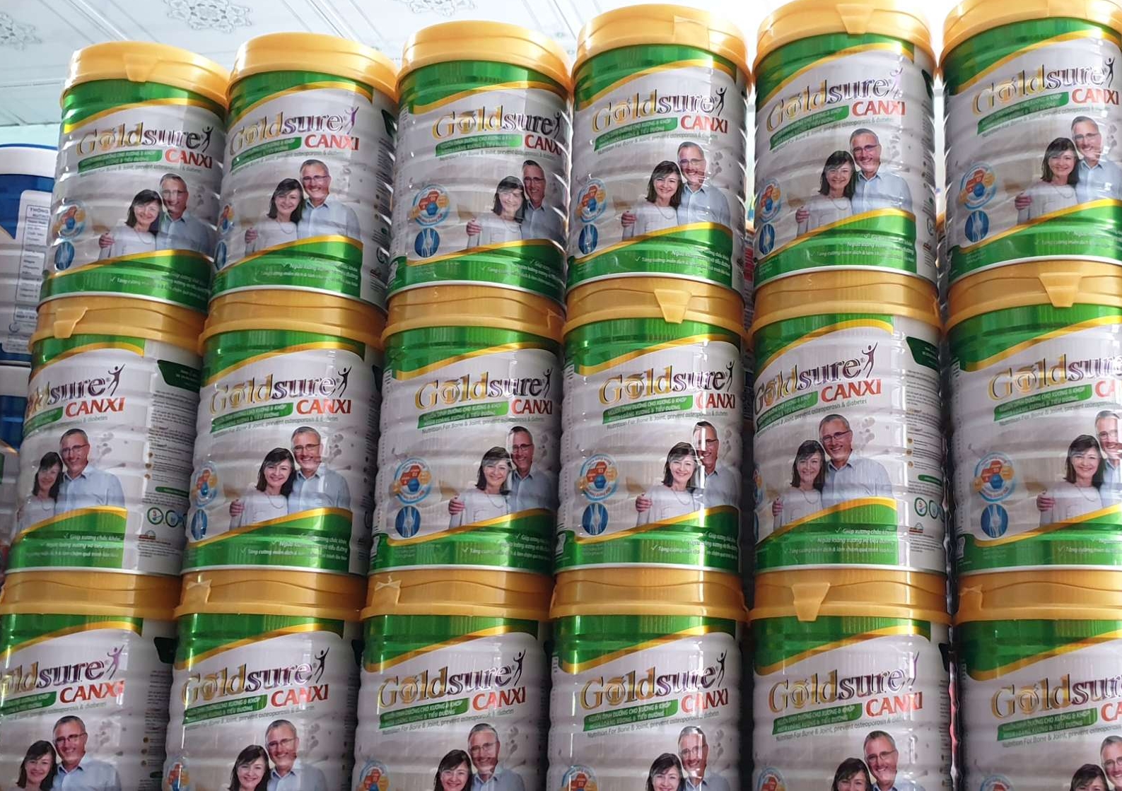 Combo 6 lon sữa gold sure canxi 900g